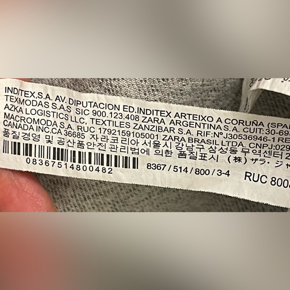 Zara kids grey denim jacket with patch 3-4 years - Picture 9 of 9